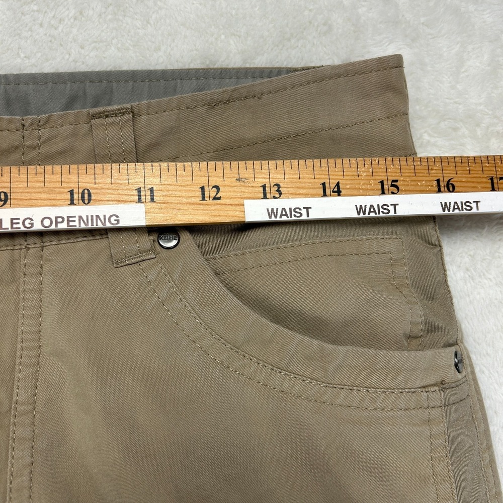 Kuhl Radikl Pants Mens 30x32 Tan Khaki Hiking Outdoor Hybrid Straight Flat Front - Picture 13 of 16